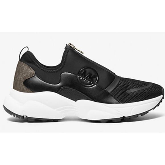 Michael Kors Sami Scuba and Mesh Zip-Up Trainer NEW Size 7 - Picture 1 of 6